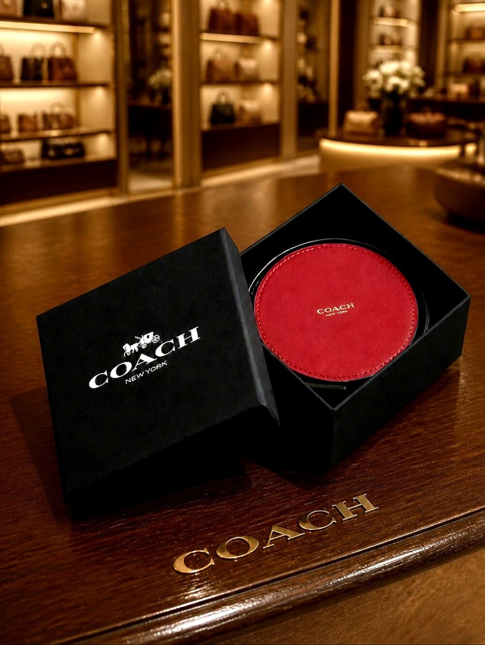 Coach Coaster Set NWT